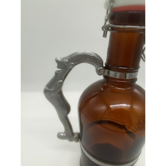 North by Northwest Glass Beer Growler Brewery Muster Geschutzt 2 Liter Brown - Picture 3 of 6